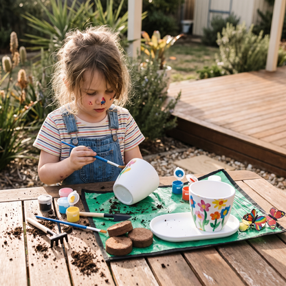 Paint, Plant & Grow Gardening Kit for Kids (Everything included)