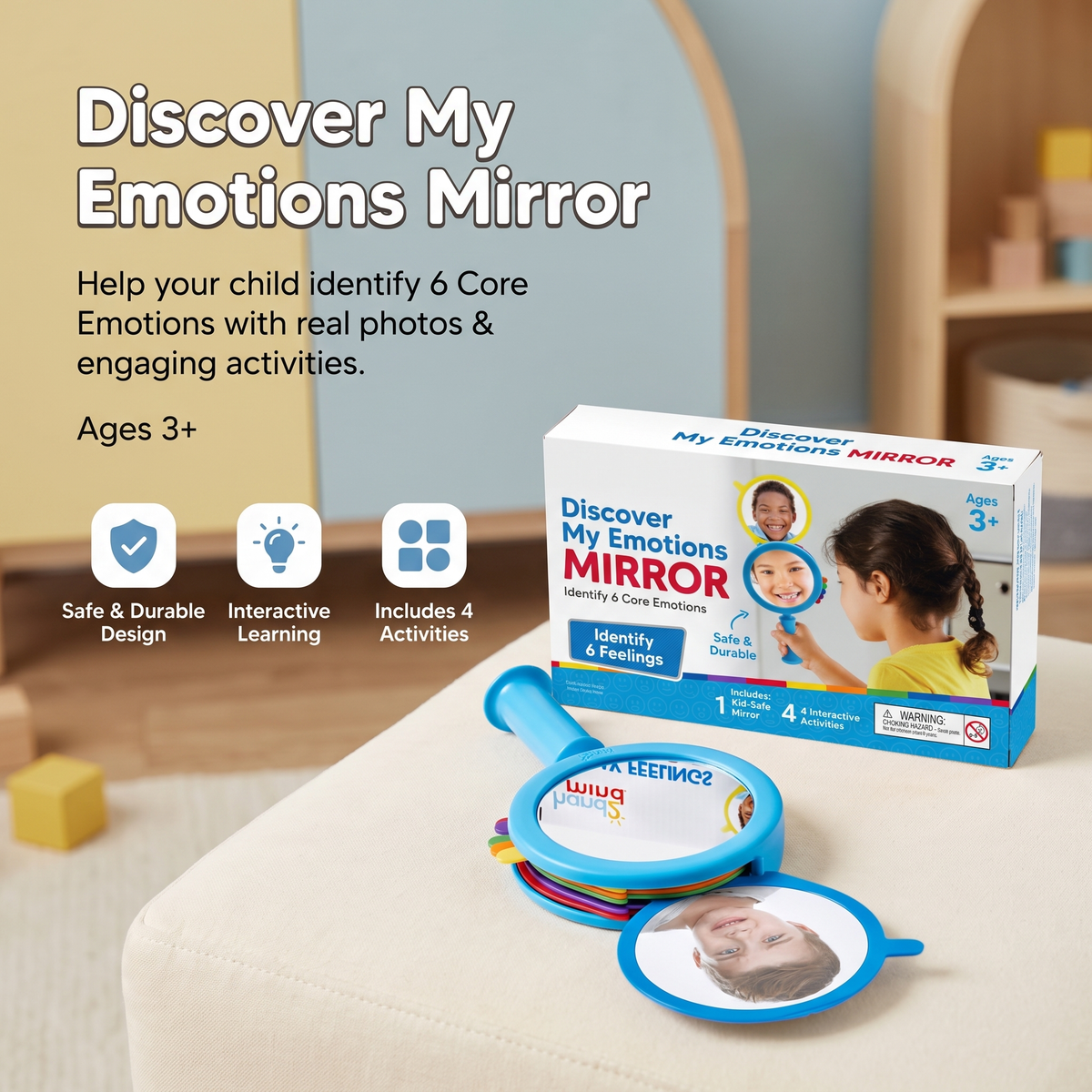 Kids Feelings Mirror – Emotions Learning & Recognition Toy