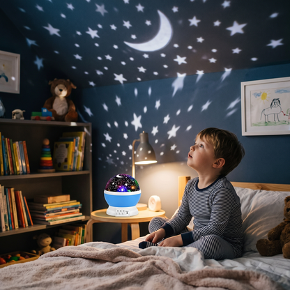 360° Rotating Star Projector Night Light for Kids