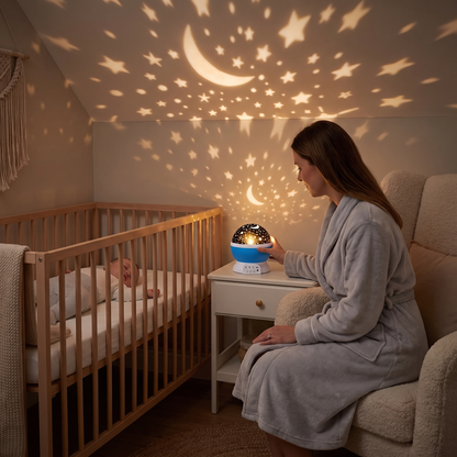 360° Rotating Star Projector Night Light for Kids