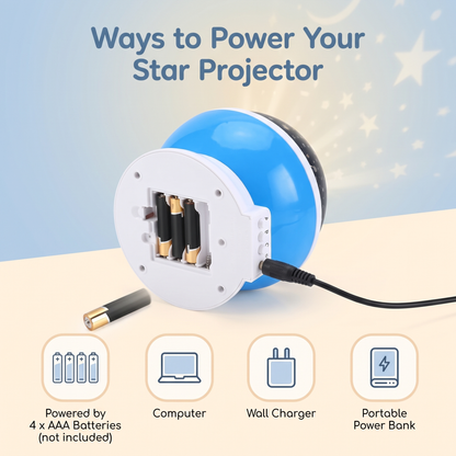 360° Rotating Star Projector Night Light for Kids