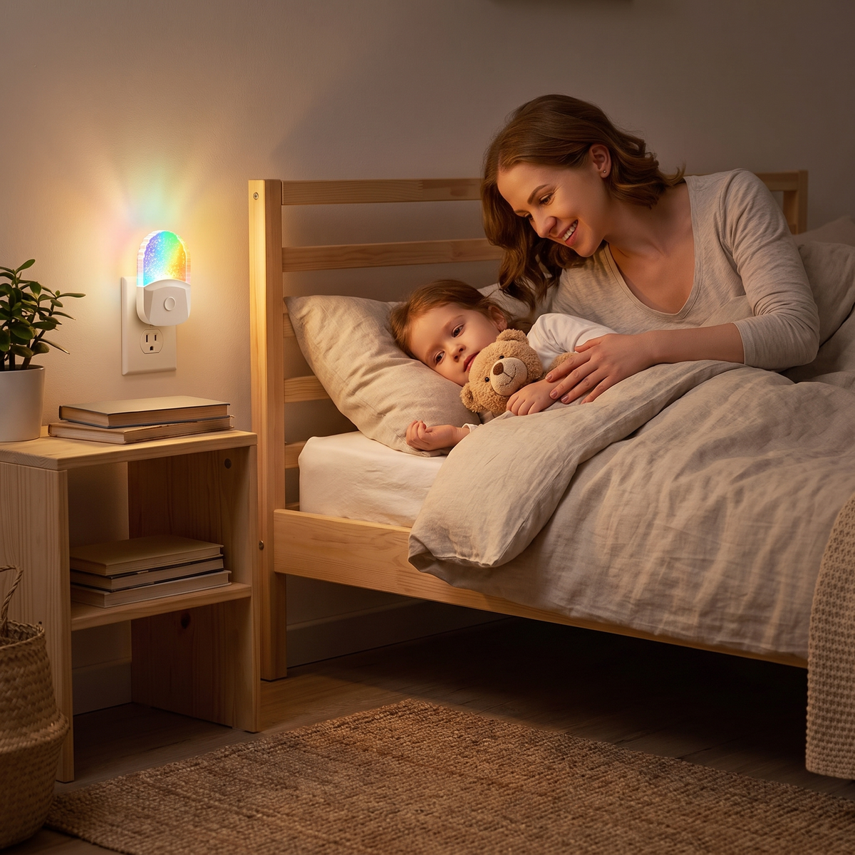 Colour Changing LED Night Light with Dusk to Dawn Sensor