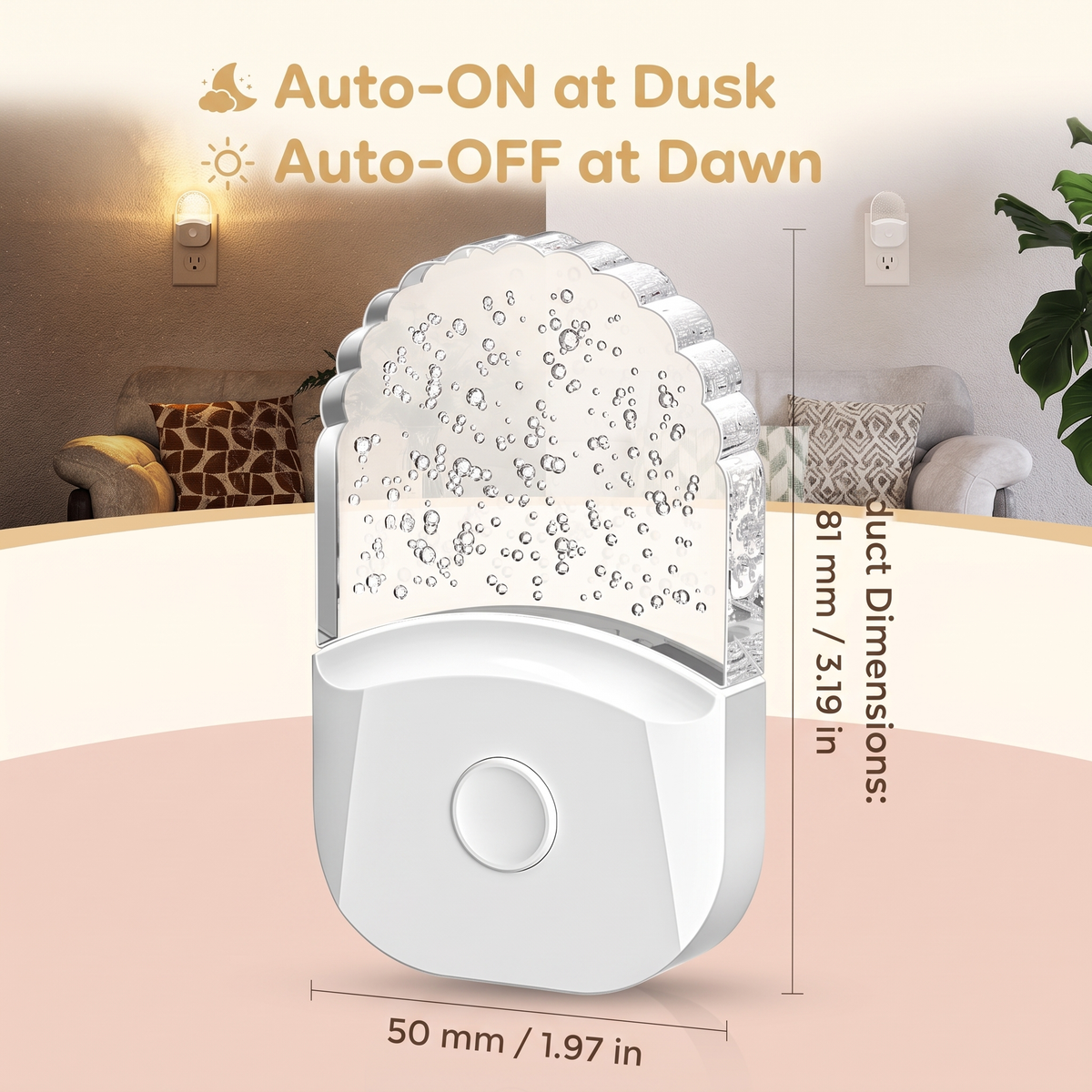 Colour Changing LED Night Light with Dusk to Dawn Sensor
