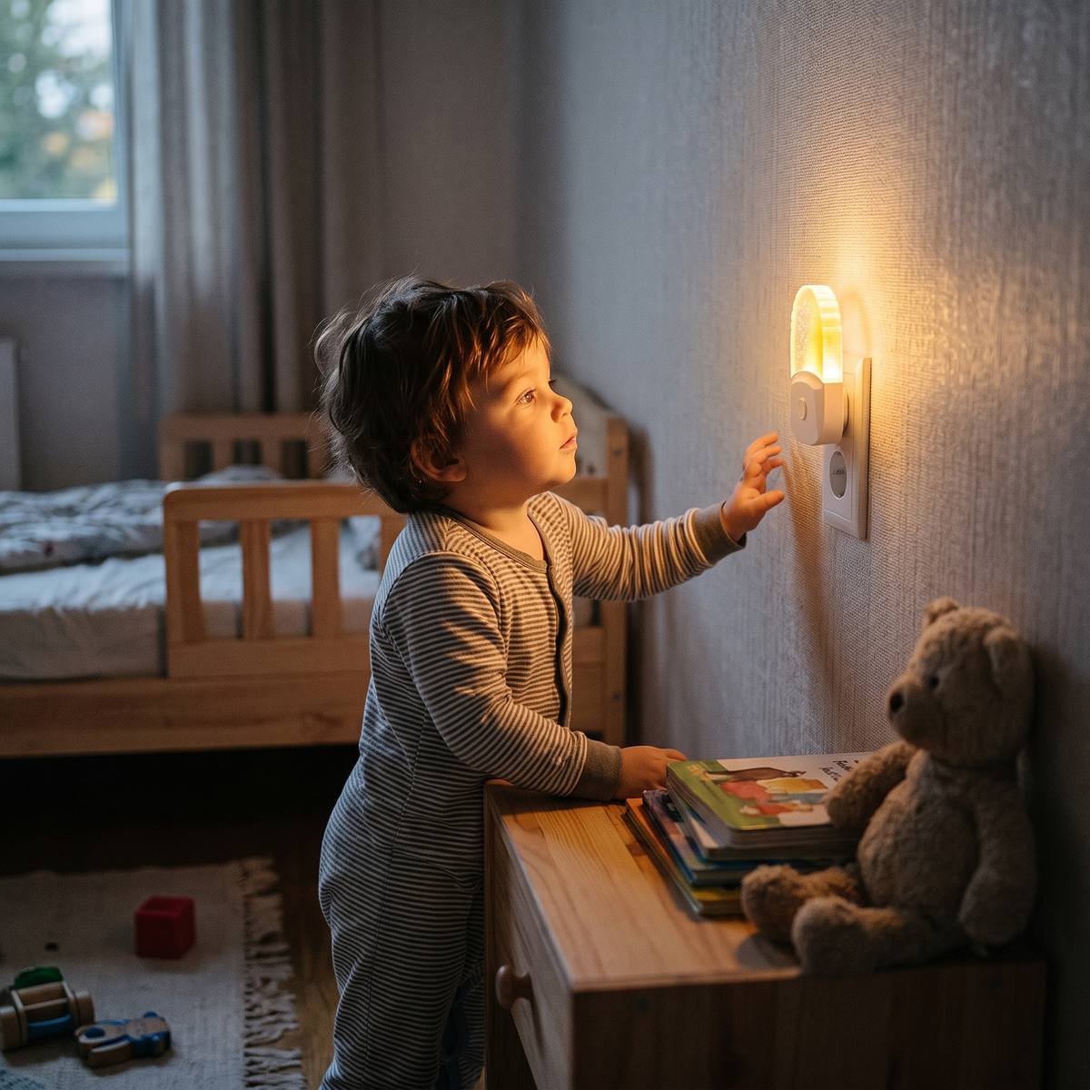 Colour Changing LED Night Light with Dusk to Dawn Sensor