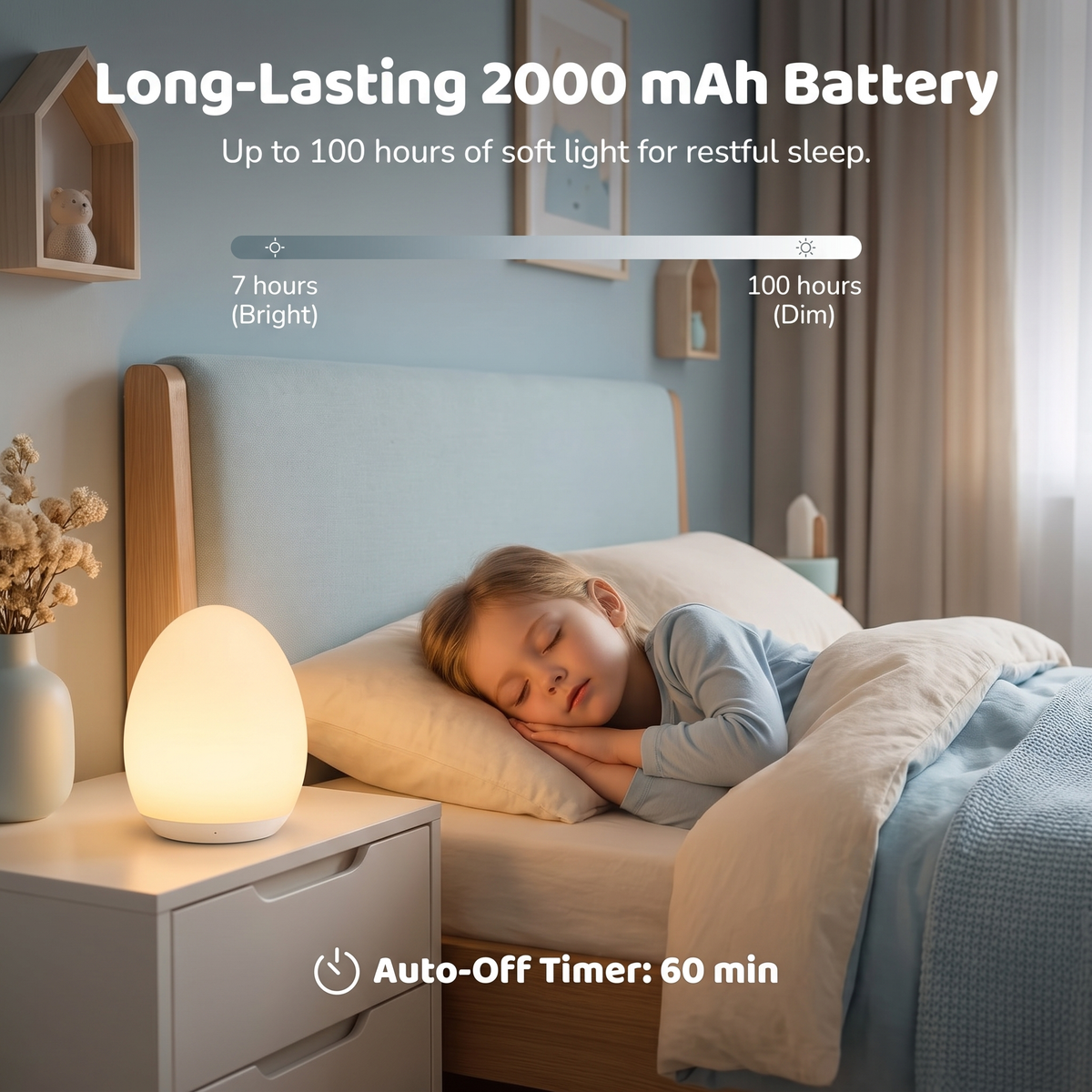 7 Colour Changing Egg Night Light for Kids