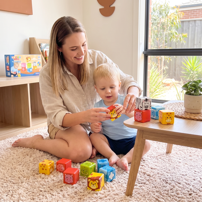 Safari Animal Magnetic Building Cubes
