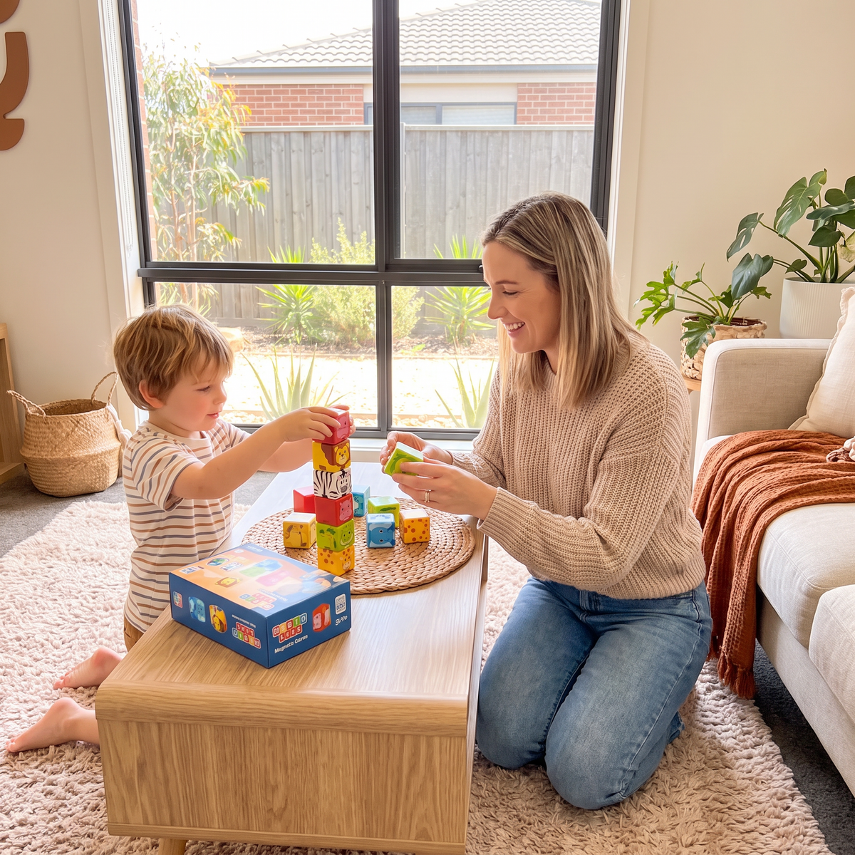 Safari Animal Magnetic Building Cubes