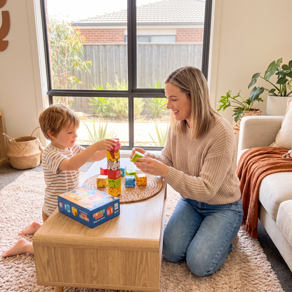 Safari Animal Magnetic Building Cubes