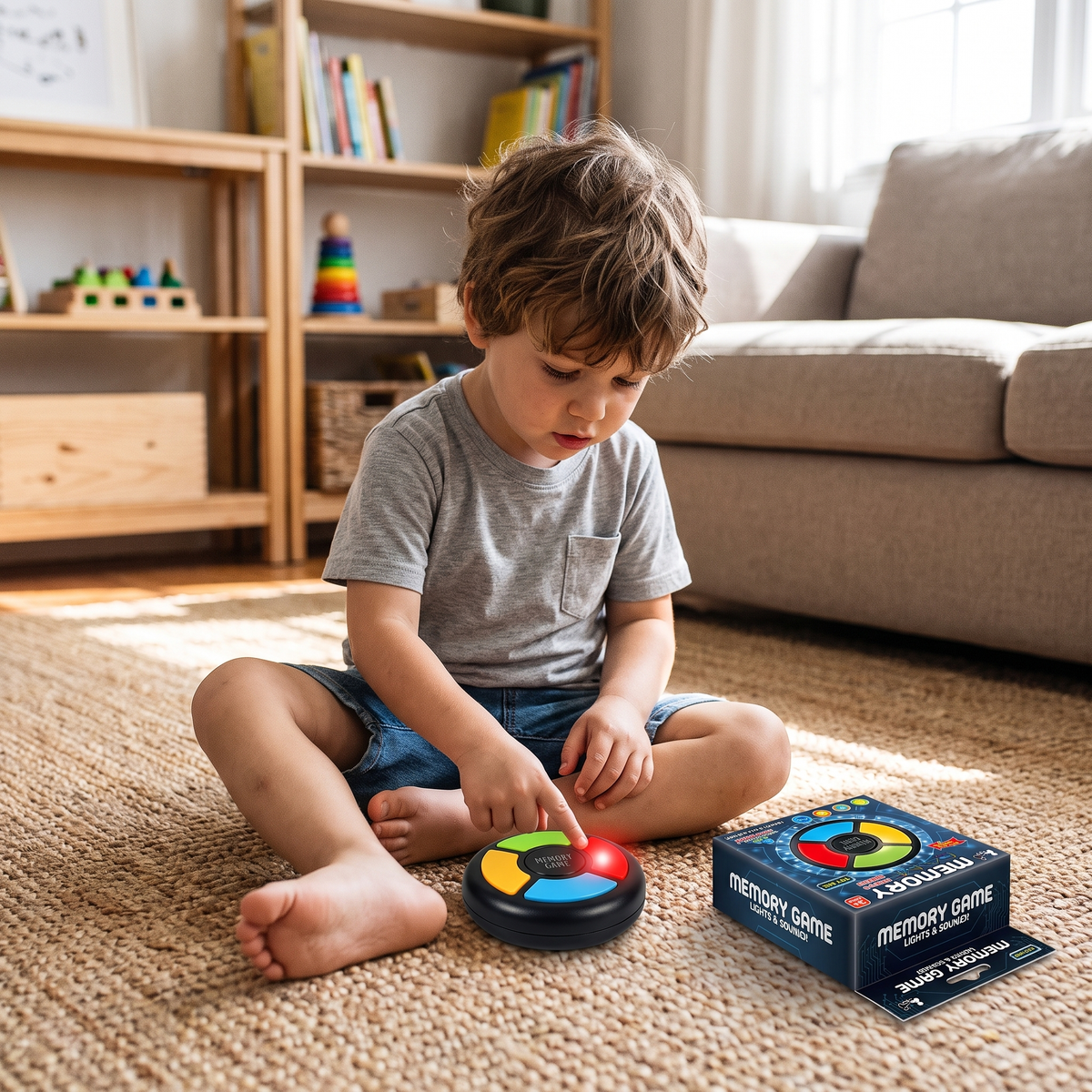 Electronic Memory Game with Lights & Sounds for Kids