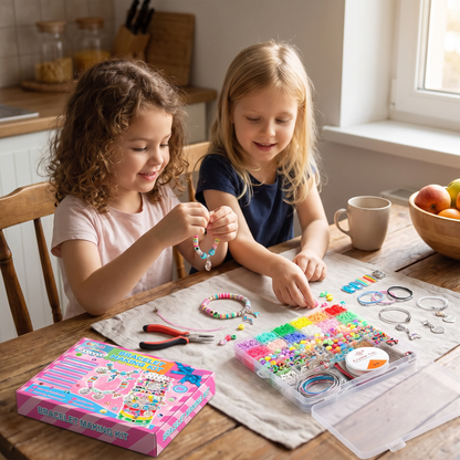 3400-Piece DIY Bracelet Making Kit for Kids