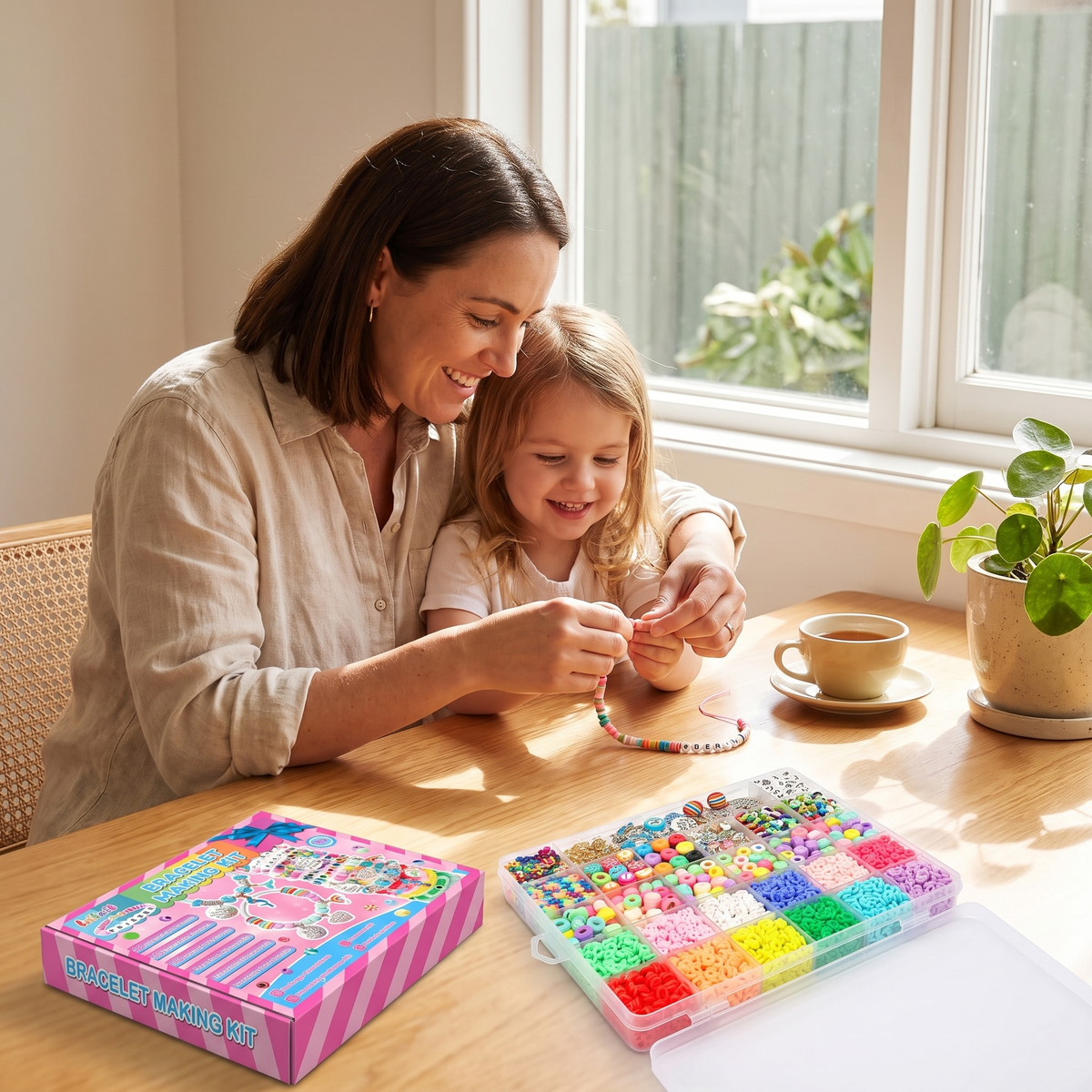 3400-Piece DIY Bracelet Making Kit for Kids