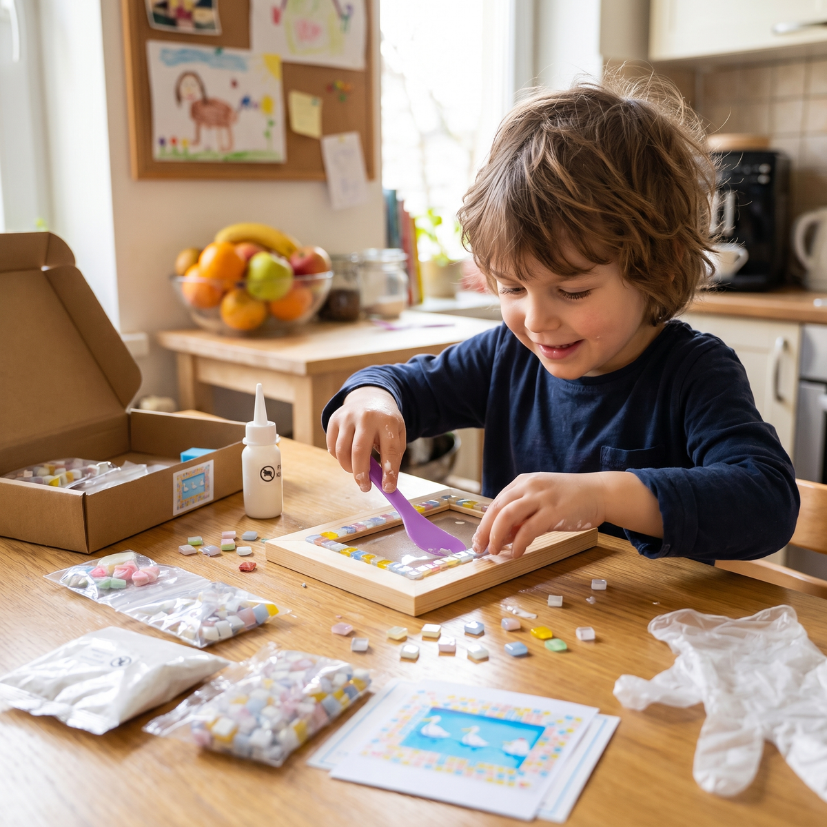 DIY Mosaic Photo Frame Craft Kit for Kids