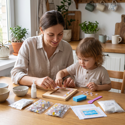 DIY Mosaic Photo Frame Craft Kit for Kids