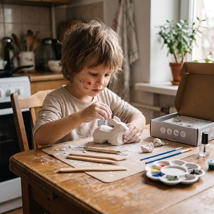 Kids Air Dry Clay Kit – 6 Colours with Sculpting Tools