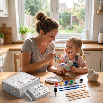 Kids Air Dry Clay Kit – 6 Colours with Sculpting Tools