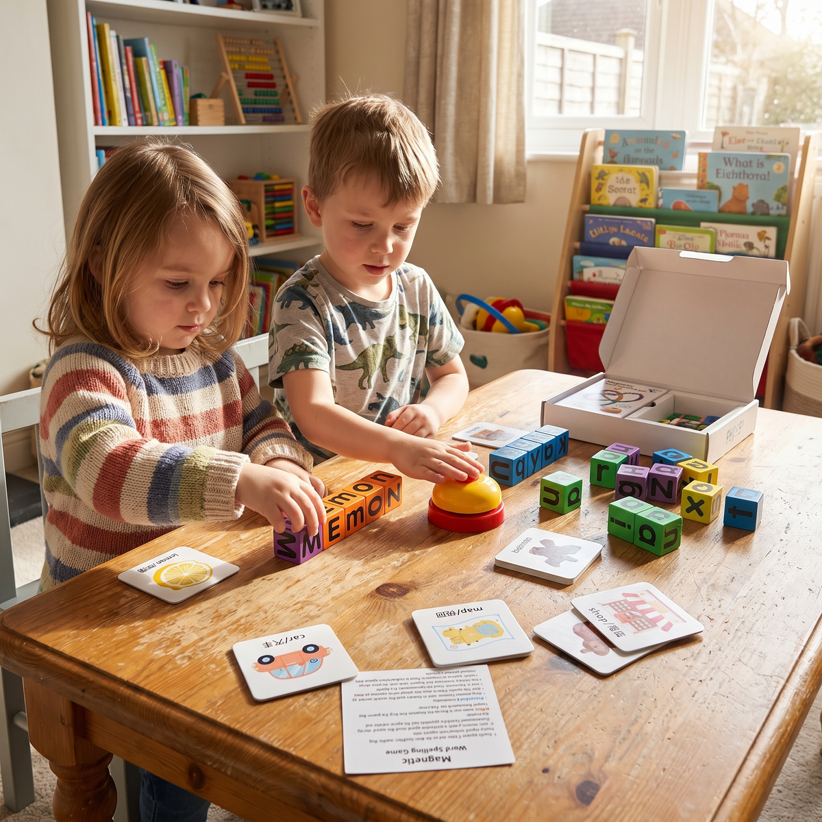 Wooden Word Spelling Game for Kids