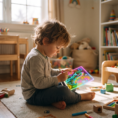 Kids LED Drawing Board with Colour Changing Light