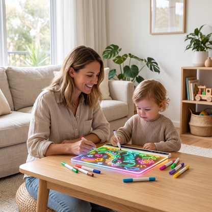 Kids LED Drawing Board with Colour Changing Light