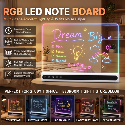 Kids LED Drawing Board with Colour Changing Light
