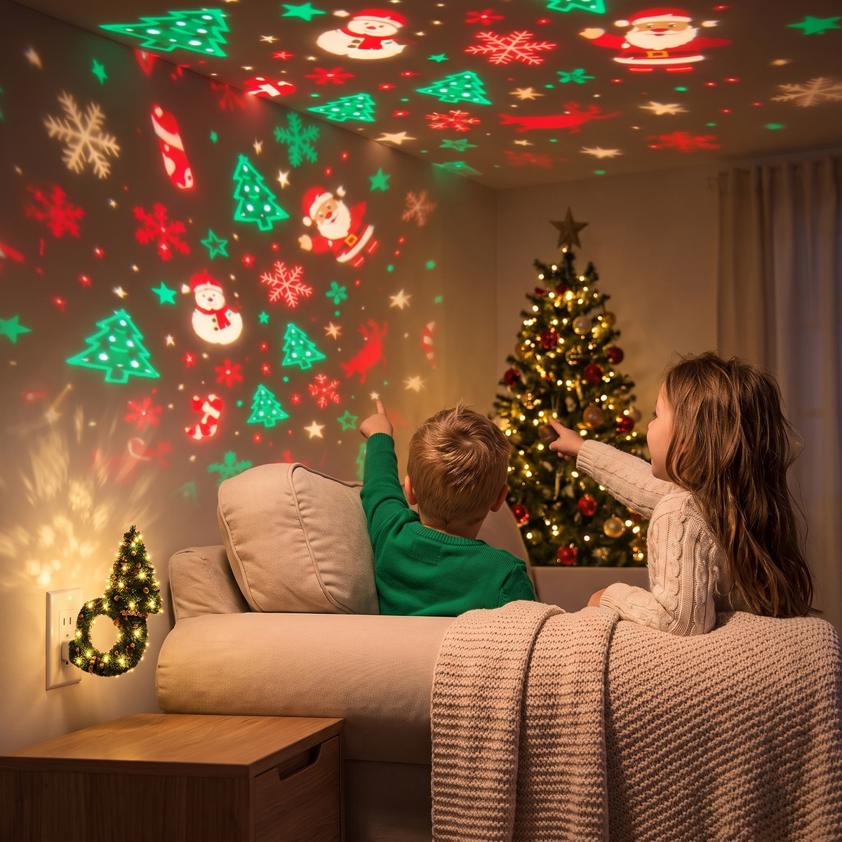 Christmas Projector Lamp for Kids