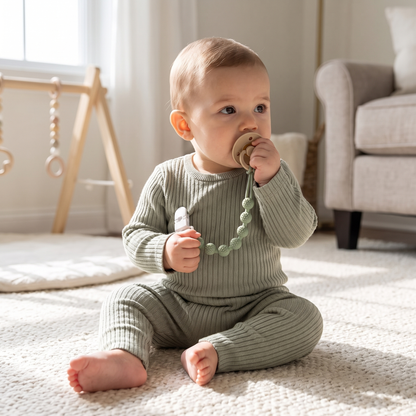 6 Pack Silicone Baby Dummy Clips