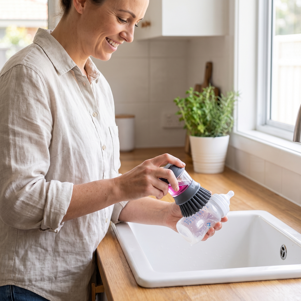 2 in 1 Soap Dispensing Dish Brush