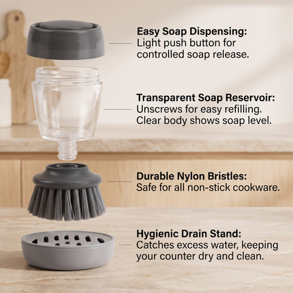 2 in 1 Soap Dispensing Dish Brush