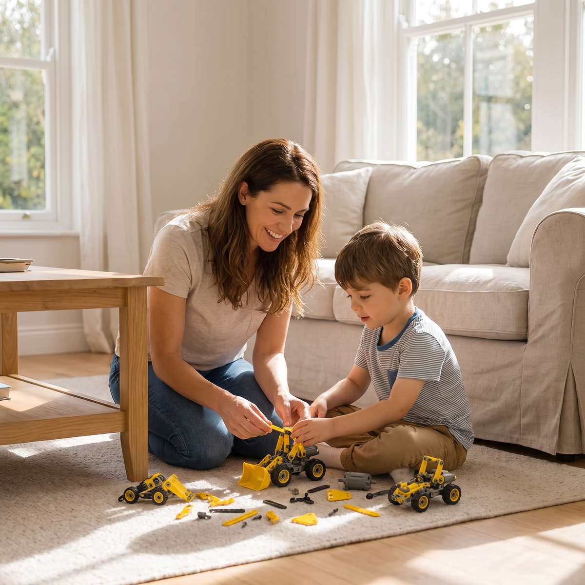 10-in-1 Electric Construction Vehicle Building Kit for Kids