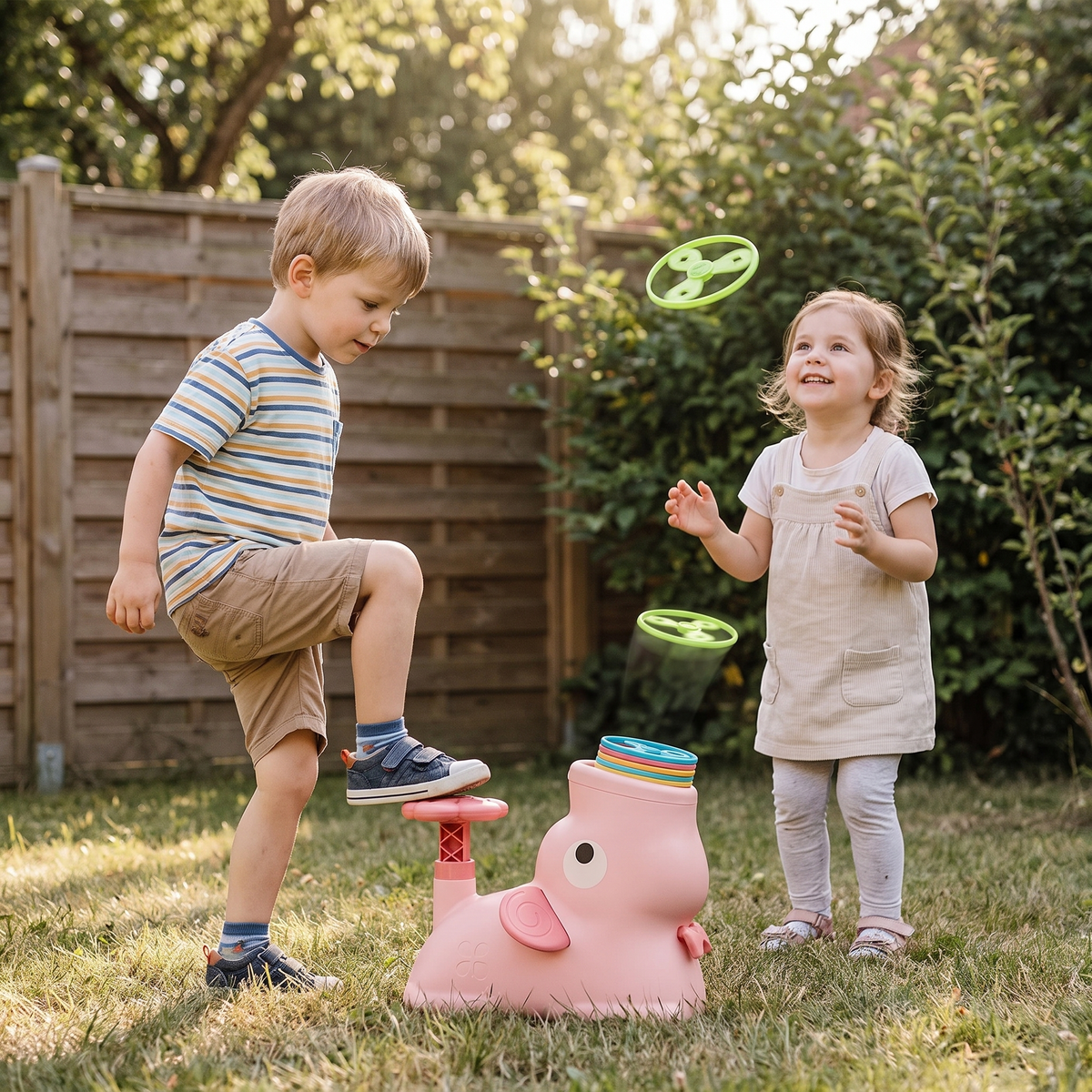 SkySpinner – Elephant Flying Disc Launcher Toy for Kids