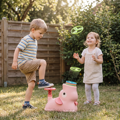 SkySpinner – Elephant Flying Disc Launcher Toy for Kids