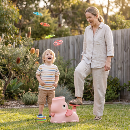 SkySpinner – Elephant Flying Disc Launcher Toy for Kids