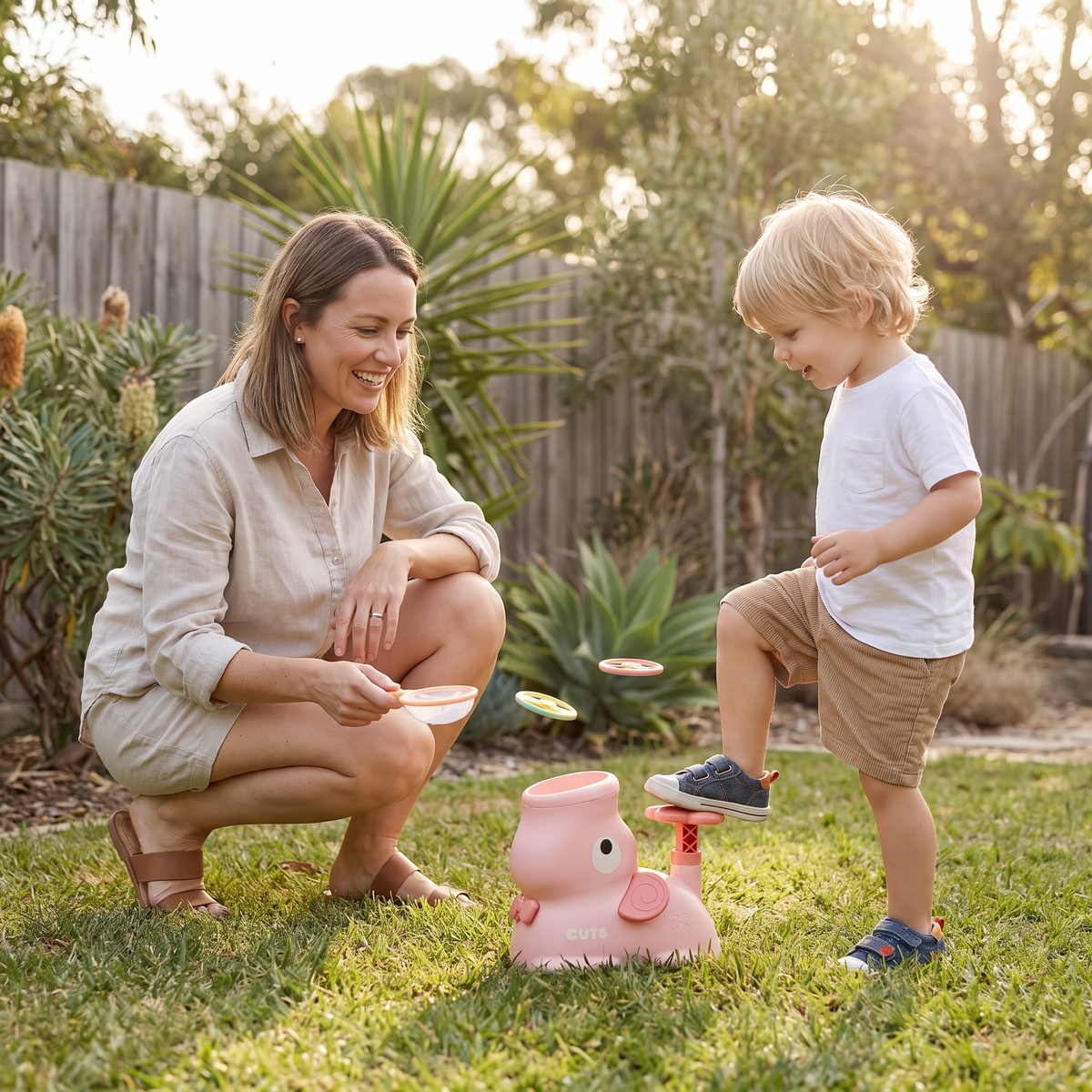 SkySpinner – Elephant Flying Disc Launcher Toy for Kids