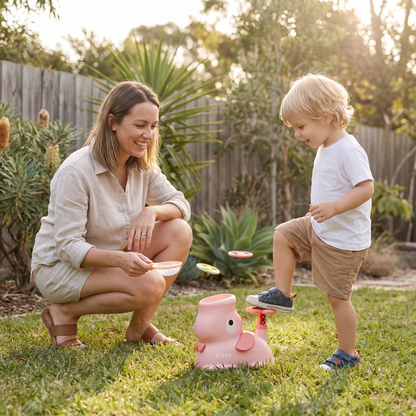 SkySpinner – Elephant Flying Disc Launcher Toy for Kids