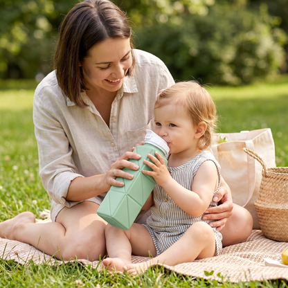 Foldable Silicone Water Bottle – Portable & Reusable Travel Drink Bottle