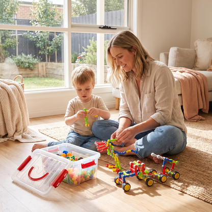 STEM Building Blocks Set for Kids – Creative Construction Toy Kit