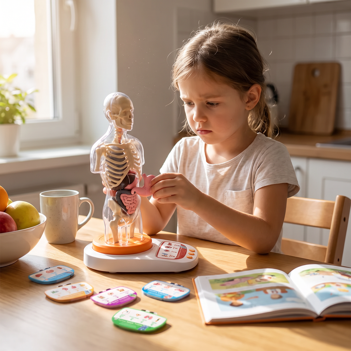 Interactive Human Anatomy Model for Kids with Removable Organs & Sound