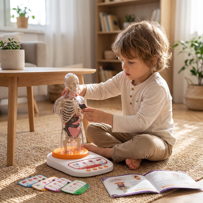 Interactive Human Anatomy Model for Kids with Removable Organs & Sound