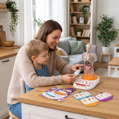 Interactive Human Anatomy Model for Kids with Removable Organs & Sound
