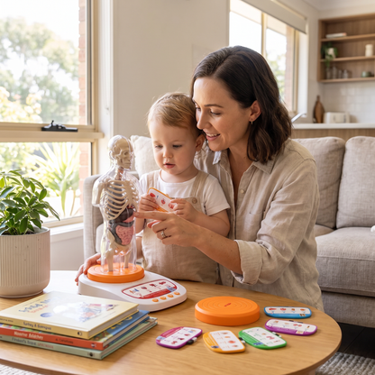 Interactive Human Anatomy Model for Kids with Removable Organs & Sound