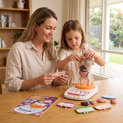 Interactive Human Anatomy Model for Kids with Removable Organs & Sound