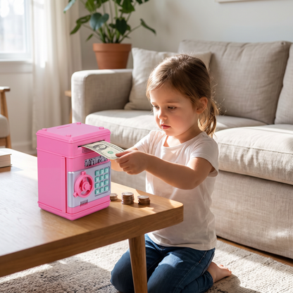 Kids Electronic Password Piggy Bank – Mini ATM Money Saving Box