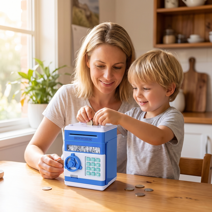 Kids Electronic Password Piggy Bank – Mini ATM Money Saving Box