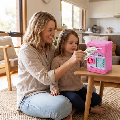 Kids Electronic Password Piggy Bank – Mini ATM Money Saving Box
