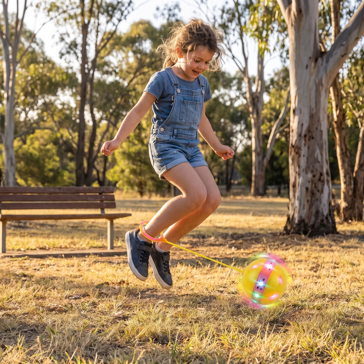 LED Ankle Skip Ball – Light-Up Jumping & Active Play Toy for Kids