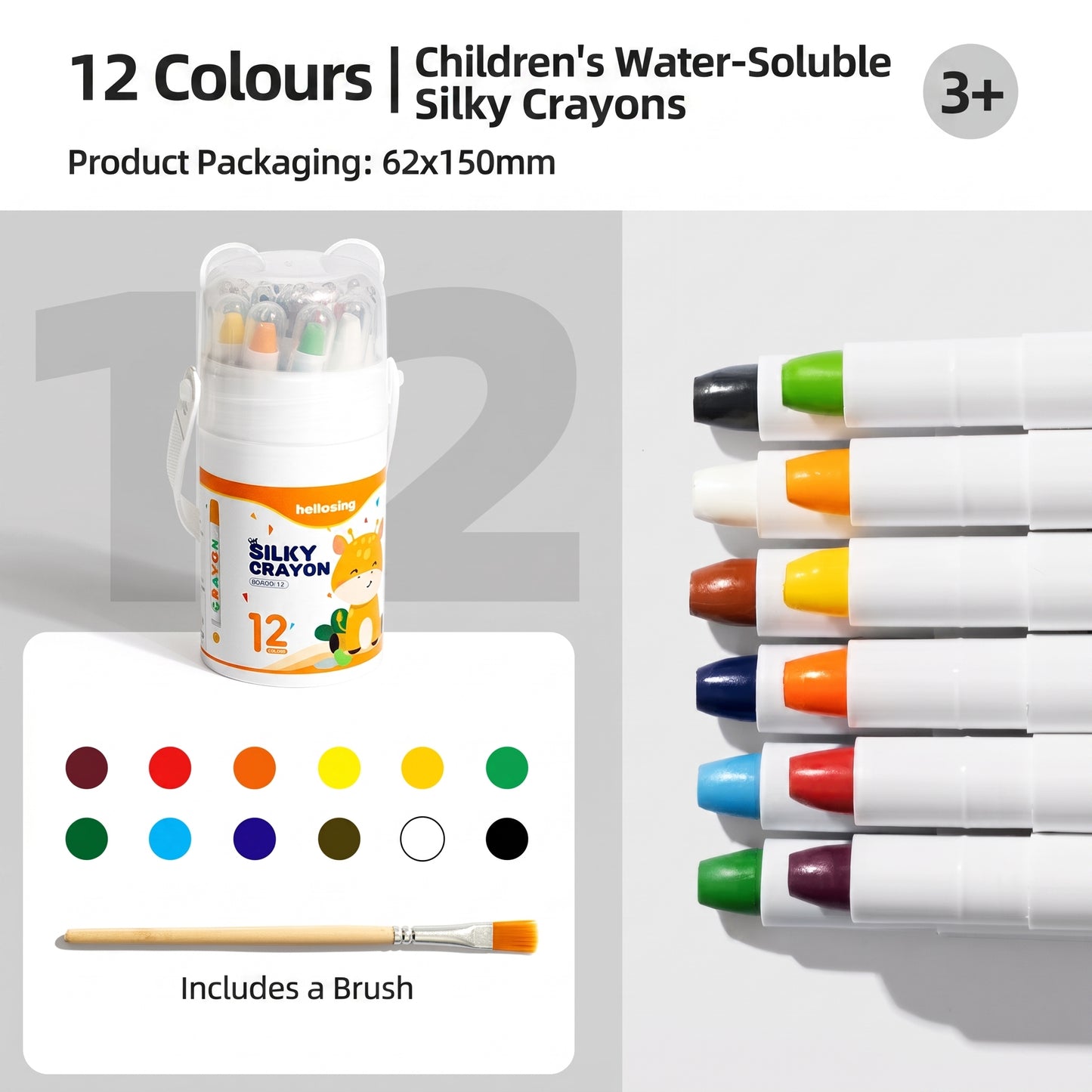 Twistable Washable Crayons for Kids