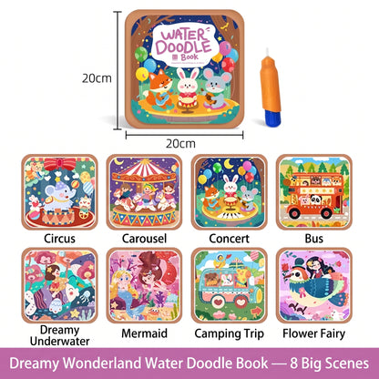 Reusable Montessori Water Doodle Book for Kids