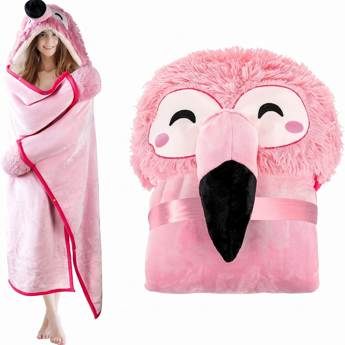 Axolotl Wearable Hooded Blanket