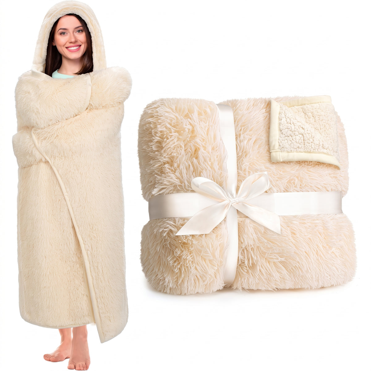 Axolotl Wearable Hooded Blanket