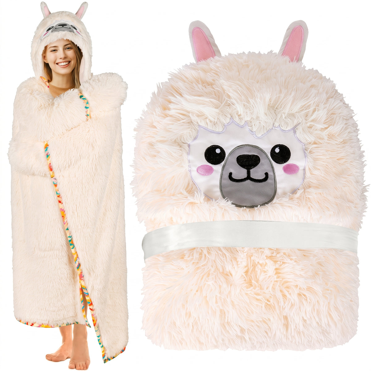 Axolotl Wearable Hooded Blanket