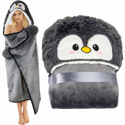 Axolotl Wearable Hooded Blanket